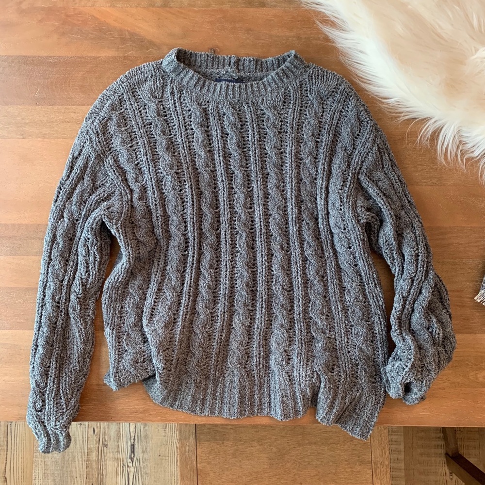 Gray Knit Sweater